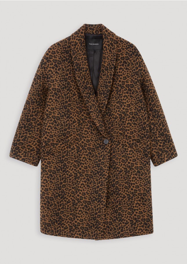 tara jarmon manteau leopard
